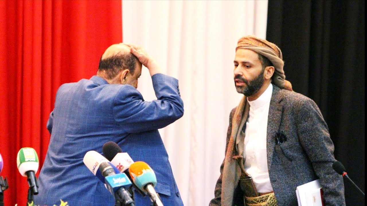 الشيخ حميد الاحمر مع الشيخ سلطان البركاني رئيس مجلس النواب في حضرموت اليمن