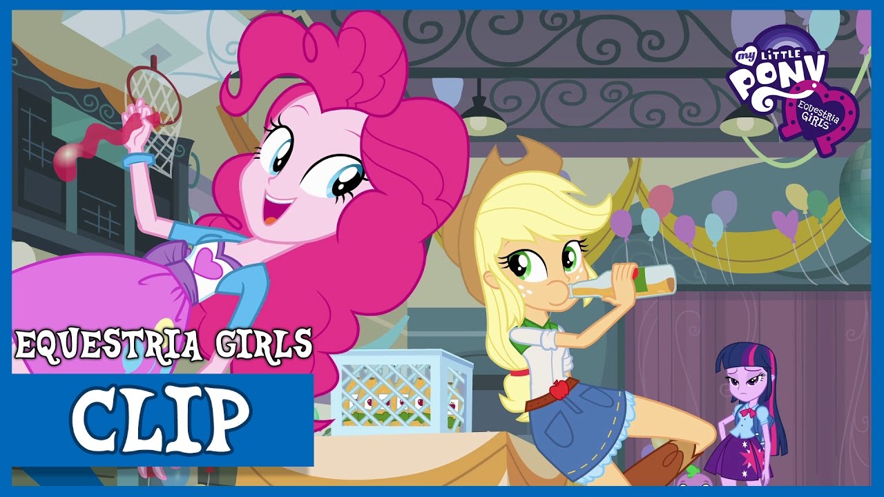Pinkie Pie and Applejack at CHS | MLP: Equestria Girls [HD]