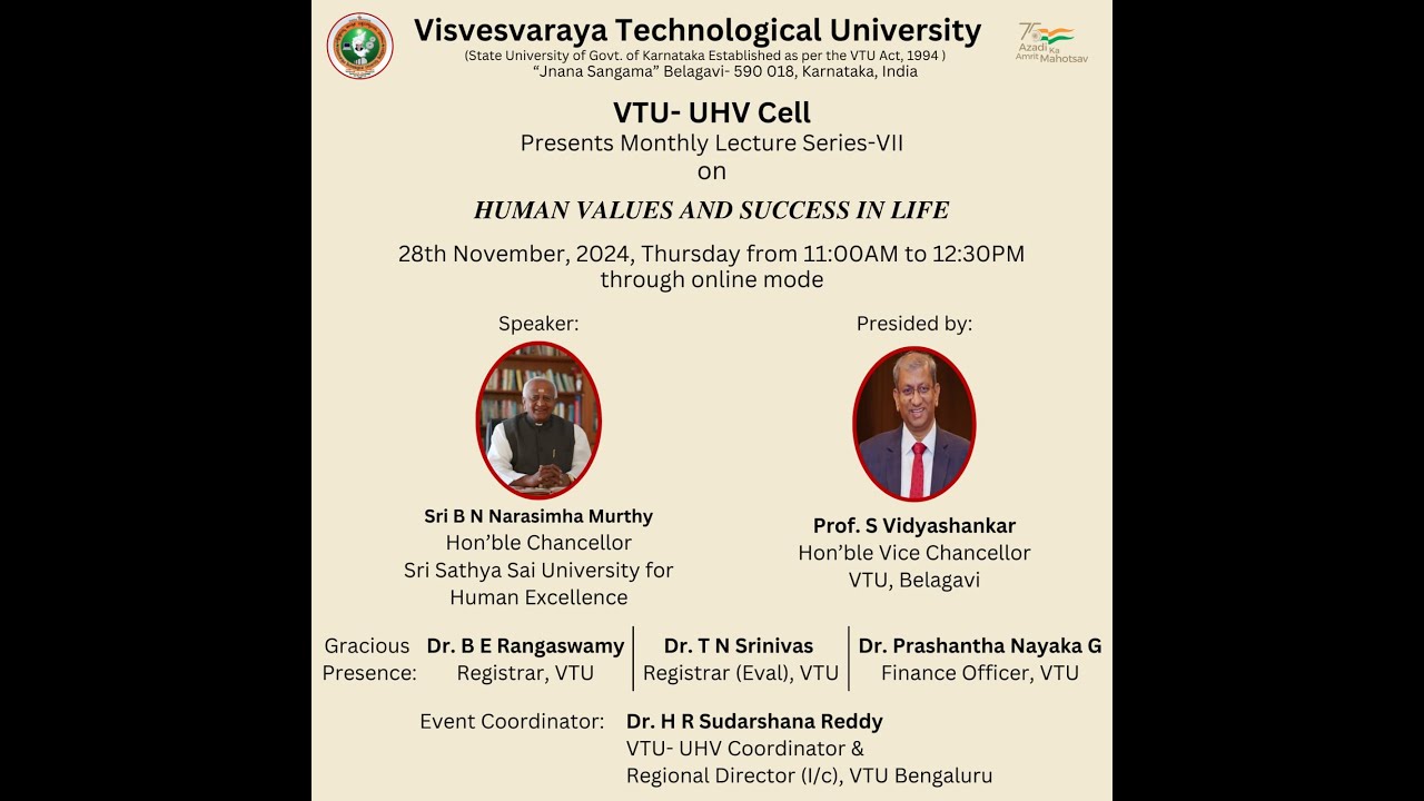 HUMAN VALUES AND SUCCESS IN LIFE