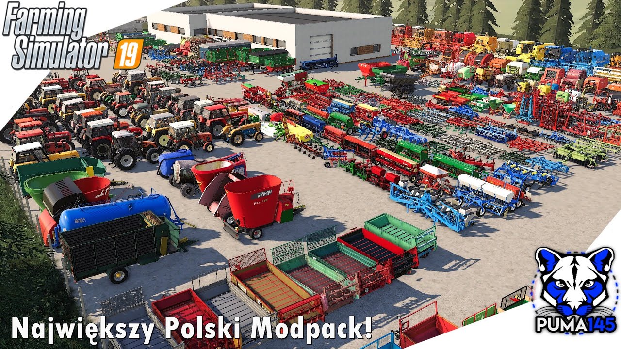 ☆ Największy Polski Modpack ☆ Ponad 500 maszyn! ㋡ Farming Simulator 19