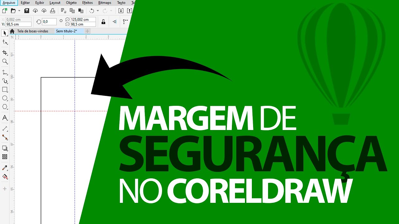 Como Colocar MARGEM de SEGURANÇA no CorelDRAW | Margem Segurança Corel Draw