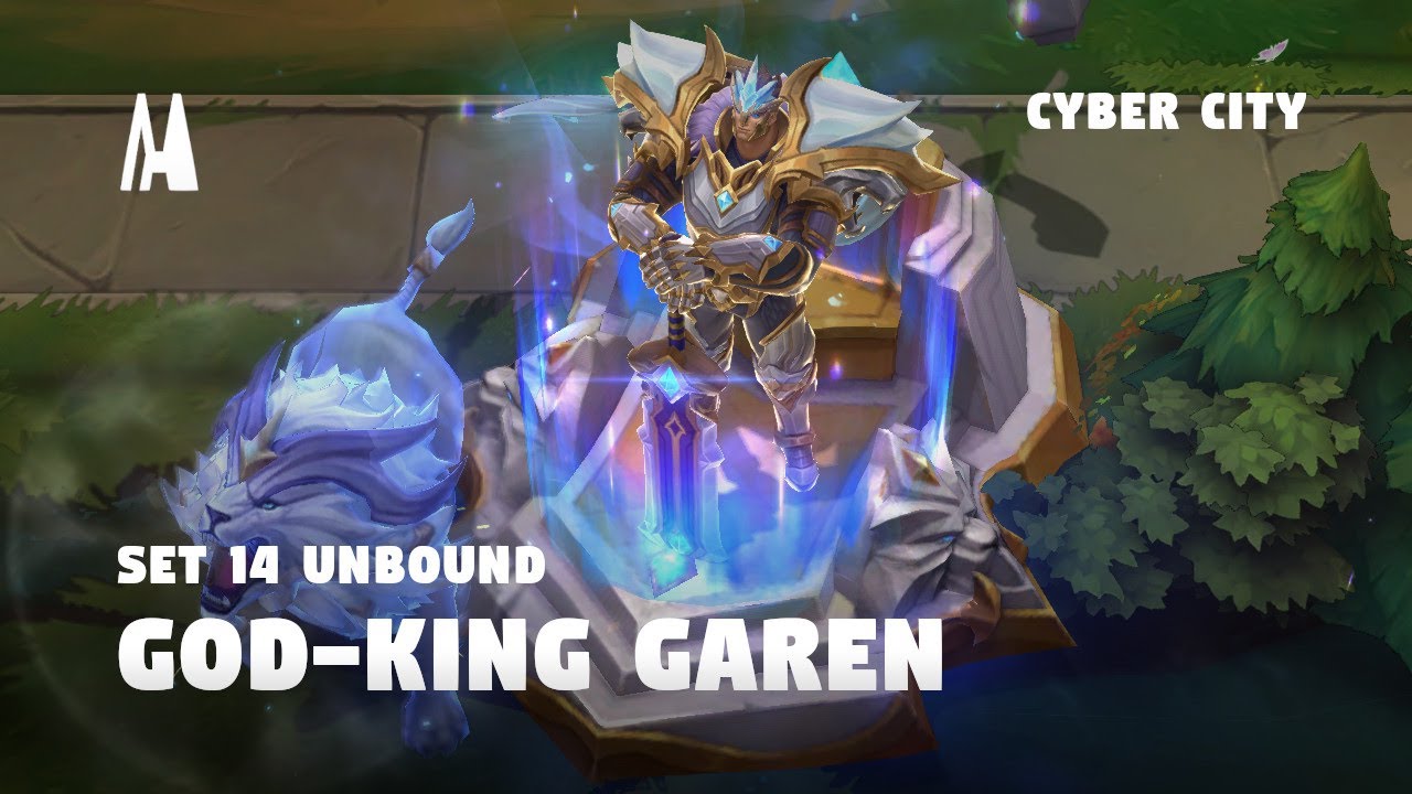 GOD-KING GAREN UNBOUND | FINISHER, BOOM, PORTAL, EMOTES | TFT SET 14