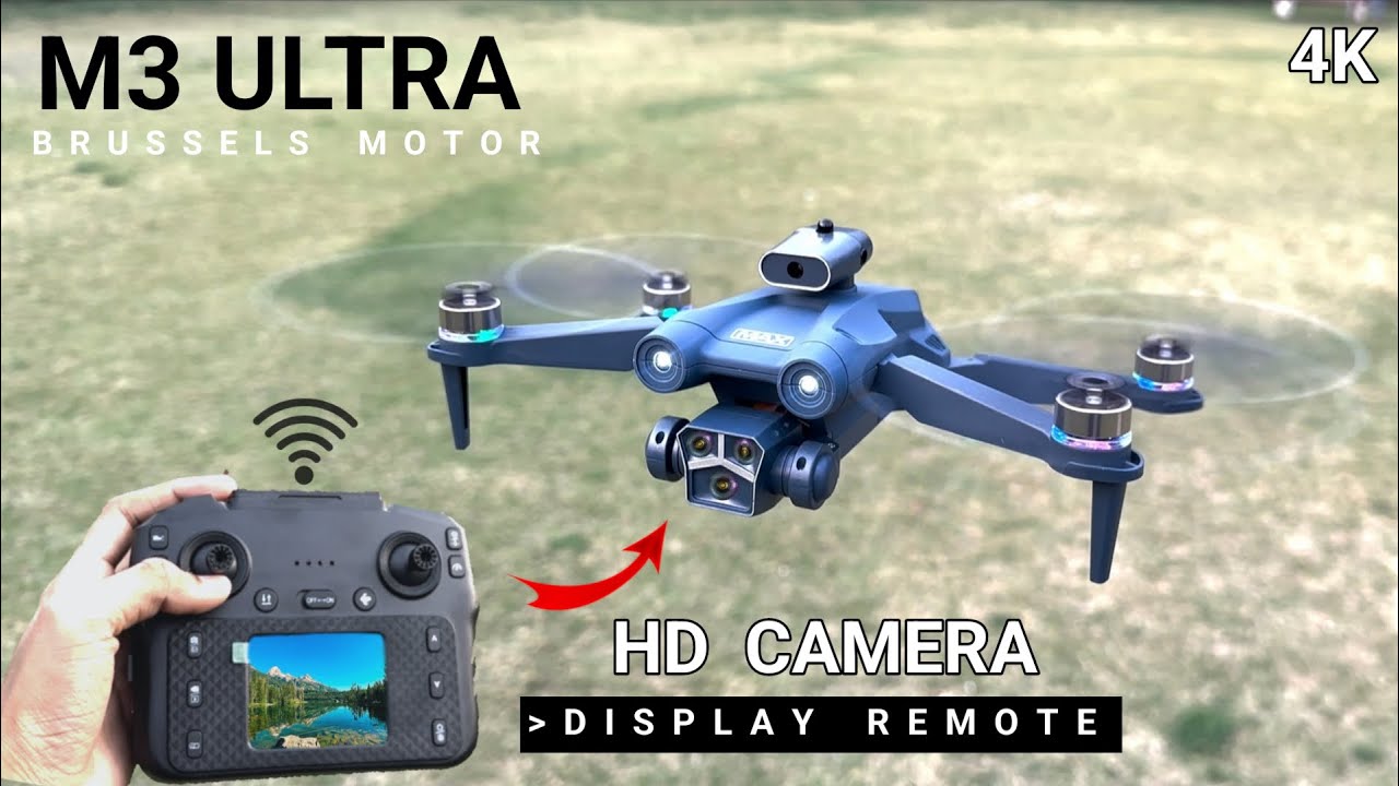 Best drone M3 ULTRA 🔥 Flying testing display remote brushless motor with hd camera M3 ,Y3 Ultrat