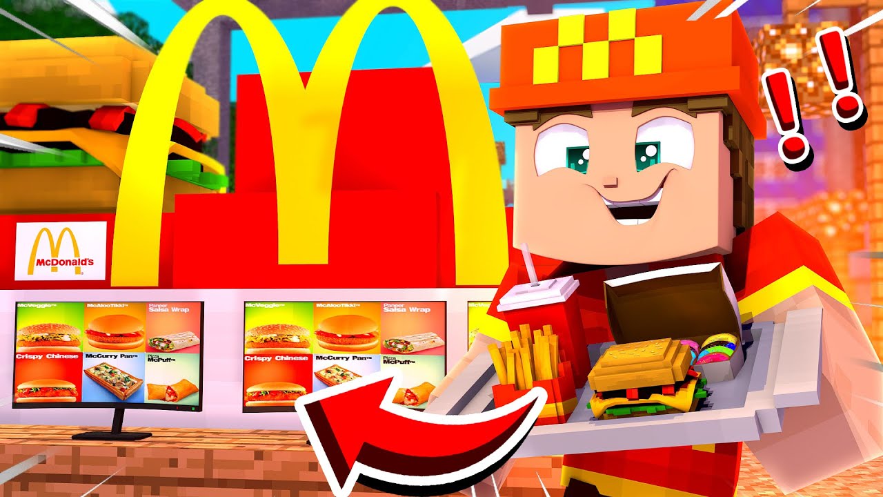 TWINNER TRAVAILLE AU MCDONALD'S DANS MINECRAFT !