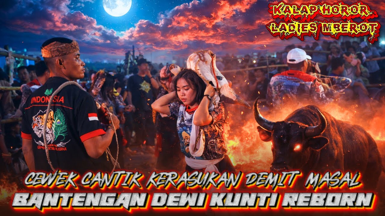 CEWEK CANTIK KERASUKAN DEMIT🔥BANTENGAN DEWI KUNTI REBORN FULL KALAPAN MASAL