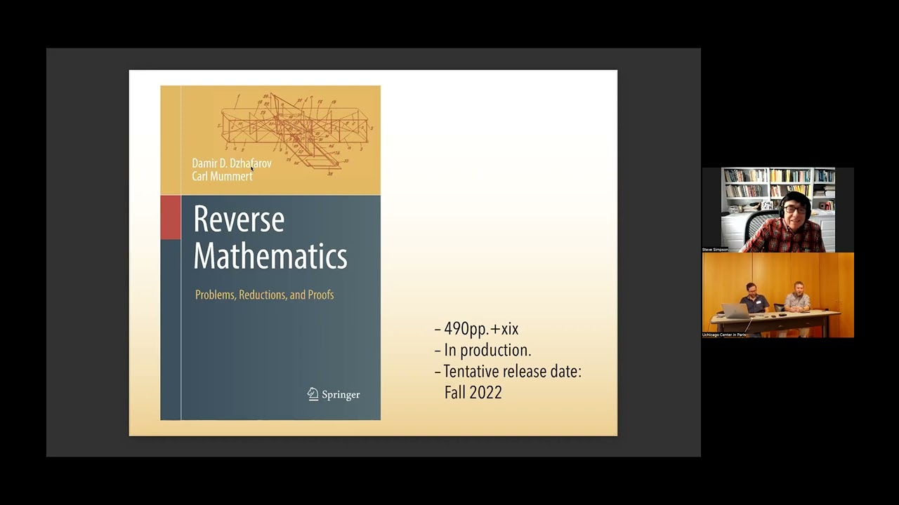 A new book in Reverse Mathematics - Dzhafarov and Mummert