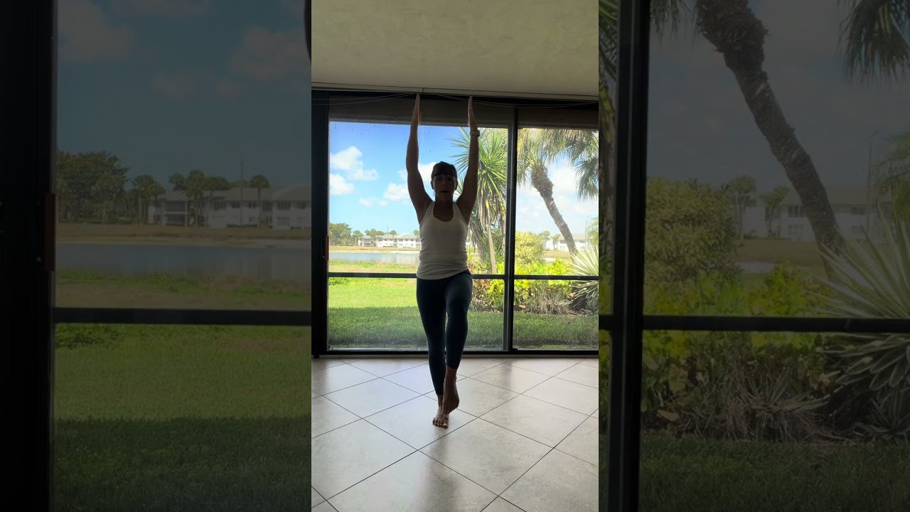 Ankle strength and balance work with some stretches