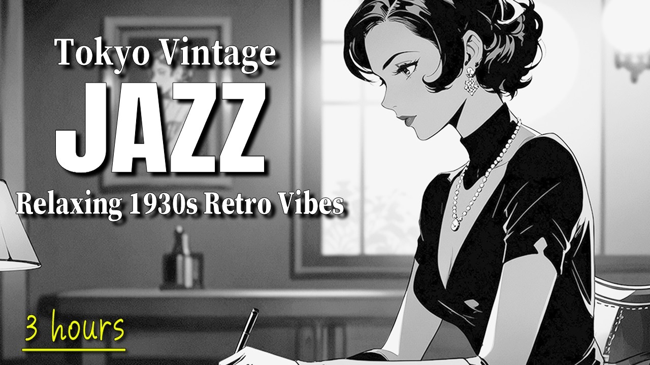 Relaxing 1930s 1940s Vibes 🎧 Aesthetic Tokyo Vintage Jazz Playlist 🗼 Japanese Retro Jazz for Work