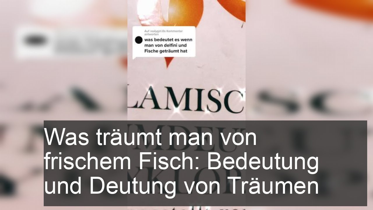 Frischer Fisch im Traum: Was bedeutet das wirklich? Entdecke die geheimen Deutungen!
