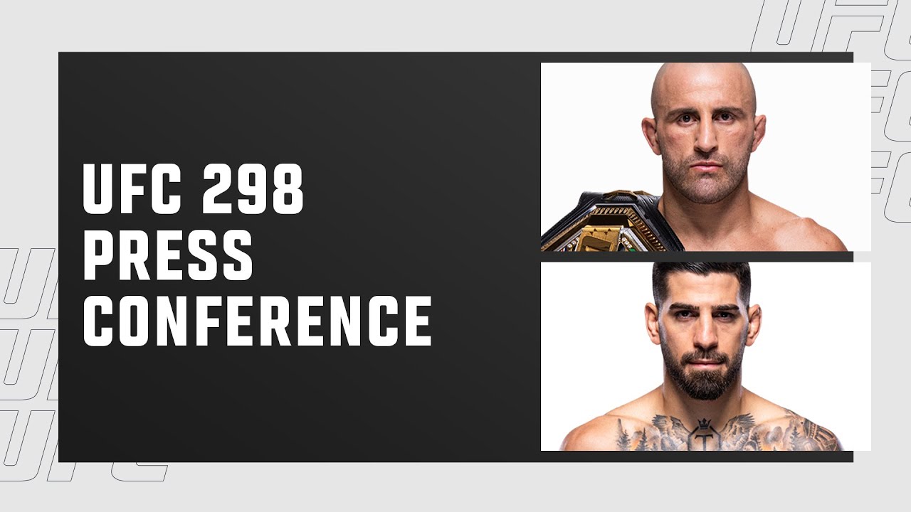 UFC 298: пресс-конференция перед боем