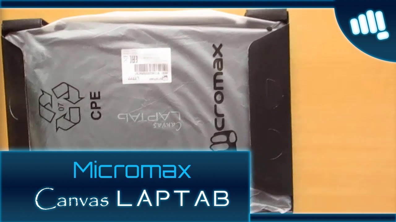 Micromax Canvas Laptab 2 LT777 Unboxing