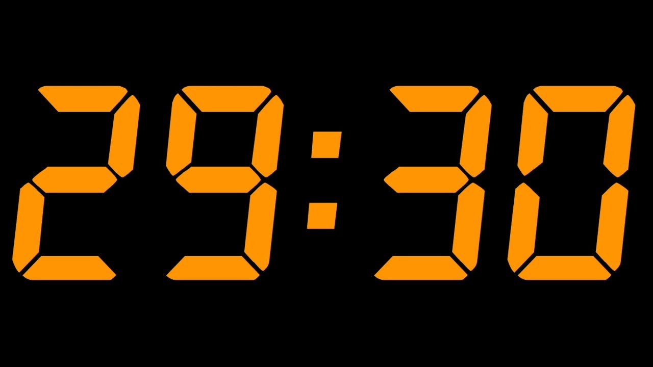 29 MINUTE and 30 SECONDS TIMER-YouTube