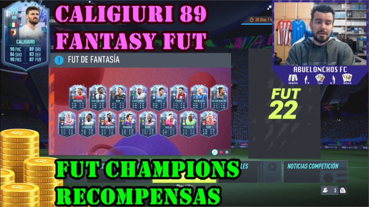 FUT CHAMPIONS REWARDS (rnk 5) with DANIEL CALIGIURI 89 FANTASY FUT + PLAYER PICK REVIEW OF THE YEAR