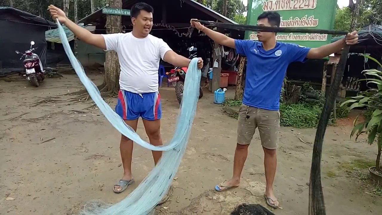 วิธีหว่านแห ทอดแห แบบง่ายๆแตกฉีกจอมแน่นอน Basic cast net fishing ສອນວານແຫ ແຕກແອງແອງ