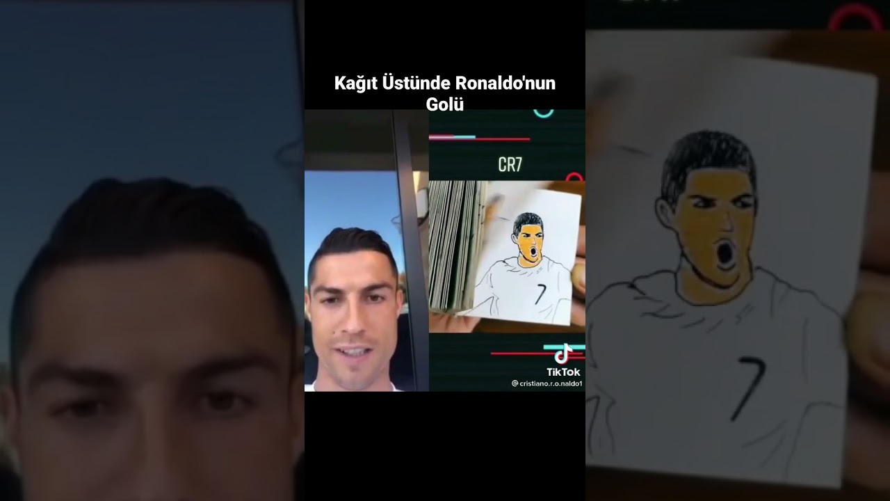 Kağıt &Uuml;zerinde Ronaldo'nun Gol&uuml;...  /Futbol Tiktok Videoları/