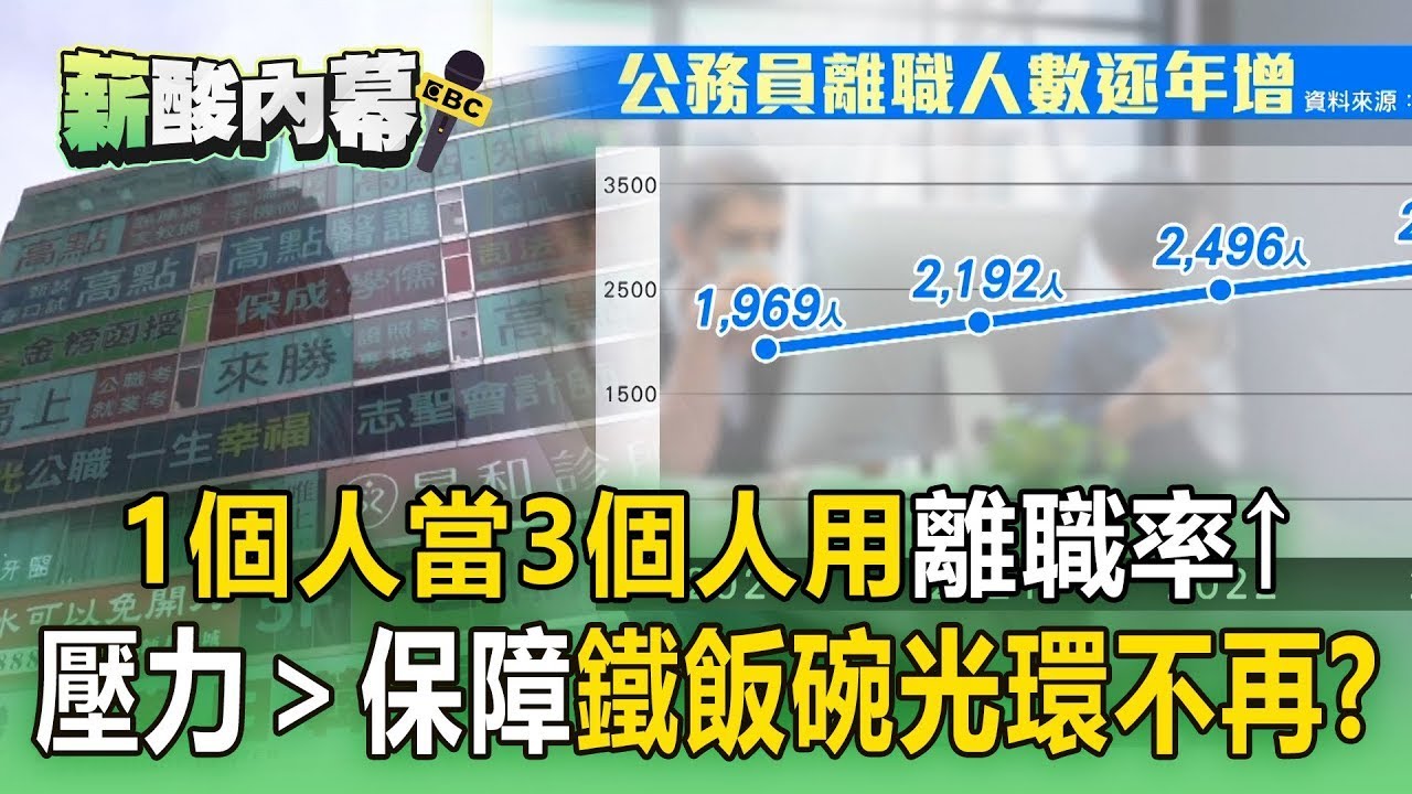 鐵飯碗變壓力鍋「壓垮公務員」？ 缺工潮延燒公職圈「1個人當3個人用」吸引不了年輕人？【薪酸內幕】
