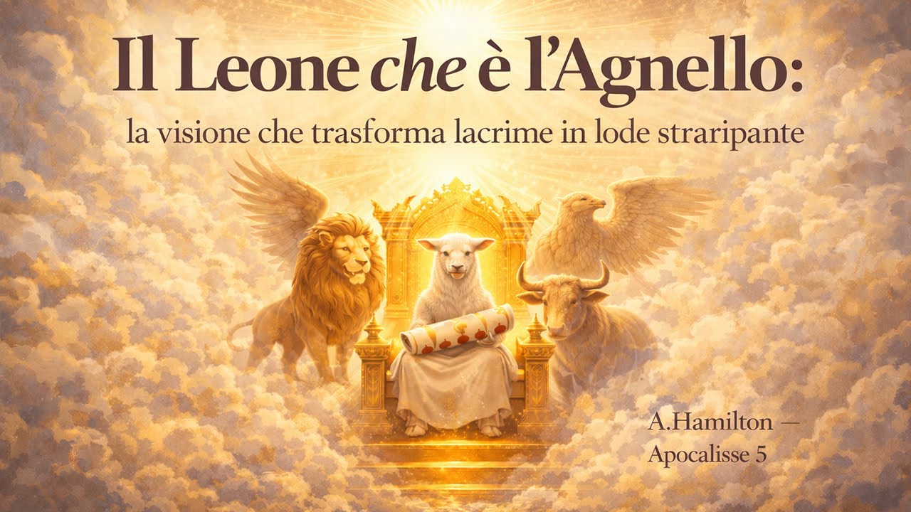 Il Leone che è l'Agnello: la visione che trasforma lacrime in lode straripante - A.Hamilton - Ap. 5