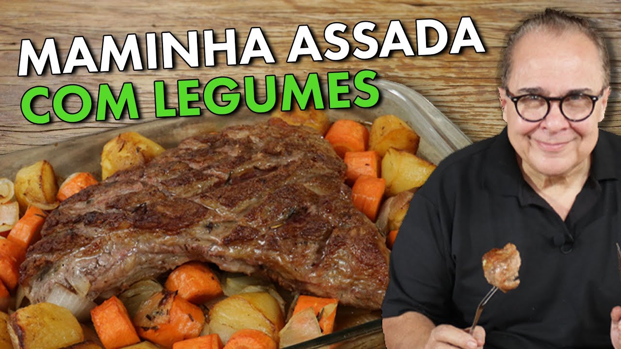 APRENDA A FAZER UMA DELICIOSA MAMINHA ASSADA COM LEGUMES COM O CHEF TAICO