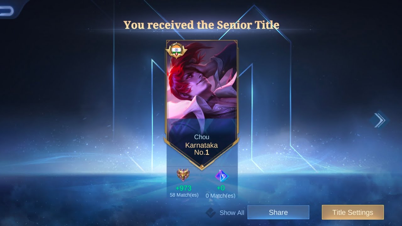 This is the last match for taitel #mobilelegends #chou #moba5v5 #mlbb #gameplay 