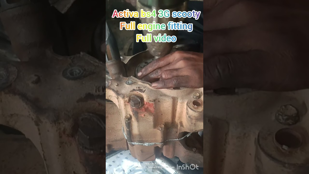 Activa bs4 3G scooty full engine fitting full video #automobile #mechanic #https #viral #scooty 
