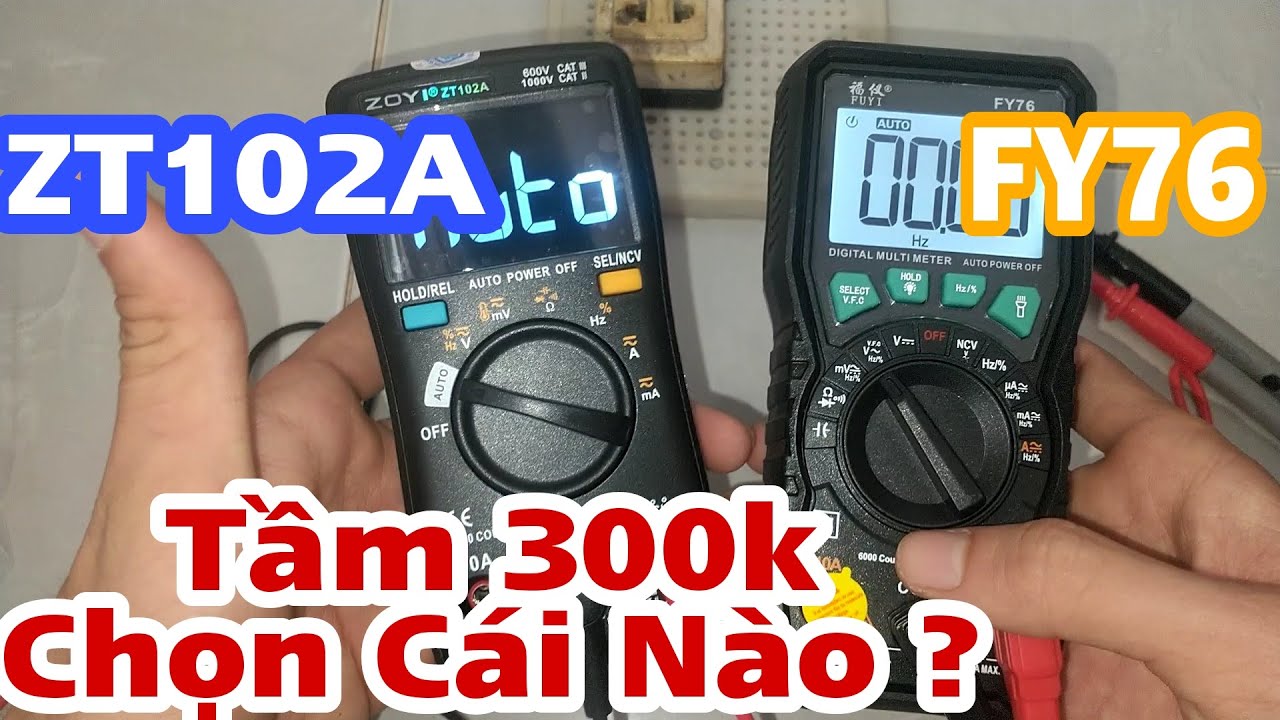 So Sánh Đồng Hồ Đo Điện ZoYi ZT102A với FuYi FY76