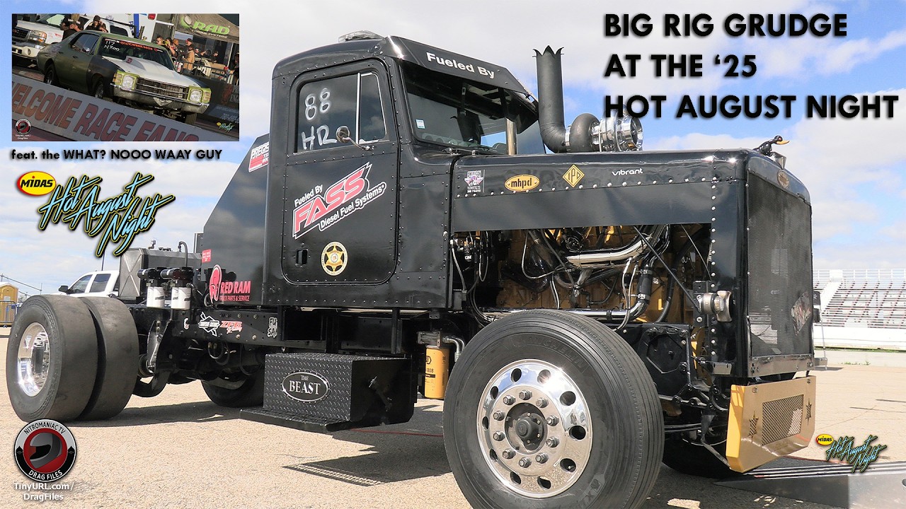 BIG RIG GRUDGE DRAG RACING FROM THE 2025 MIDAS HOT AUGUST NIGHT #yeg #yegsports