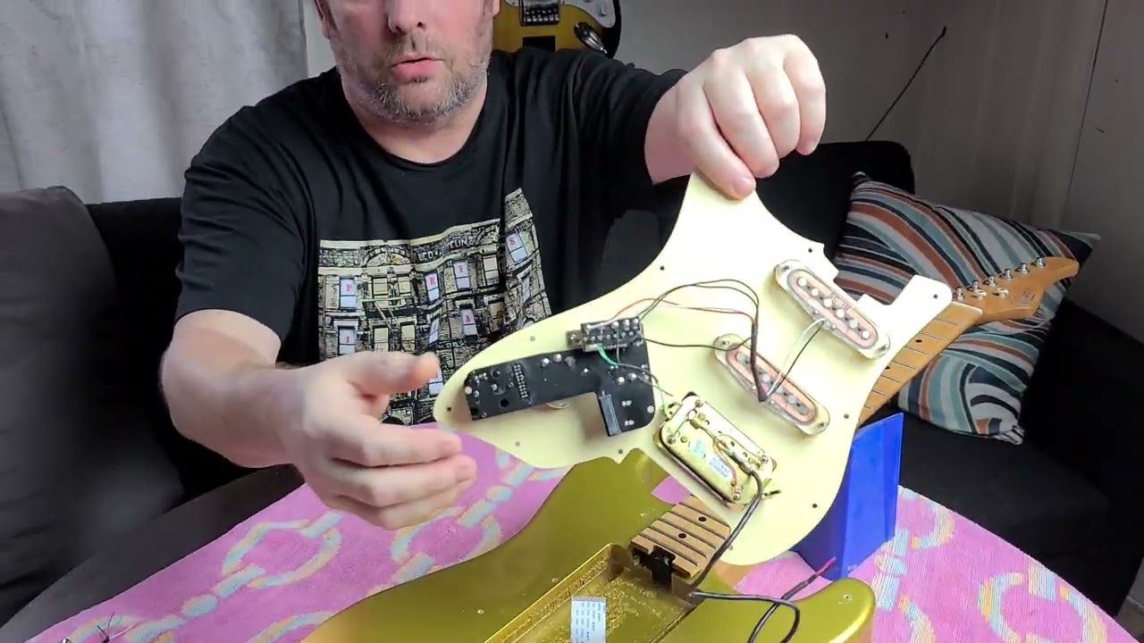 Mooer GTRS teardown take apart pickguard removal