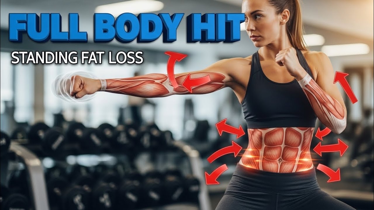 “Full Body Fat Burn HIIT | Standing Only | Lose Weight at Home”