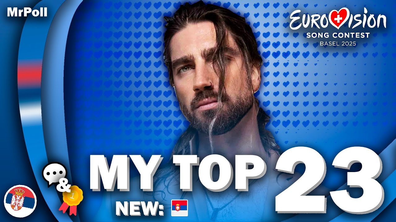 Eurovision 2025 - My Top 23 (NEW: 🇷🇸) (Comments & Ratings)