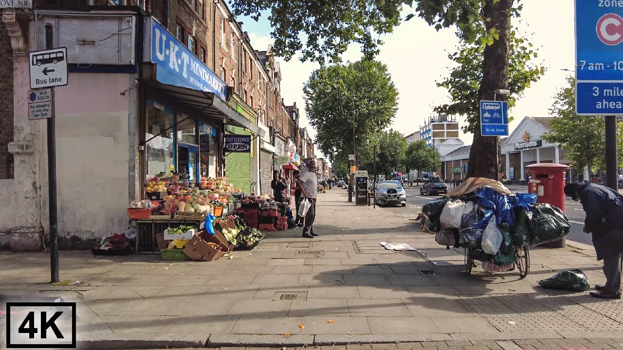 North London Suburb of Stamford Hill Walk 🚶 Residential Area Stroll [4K, 3D Sound]
