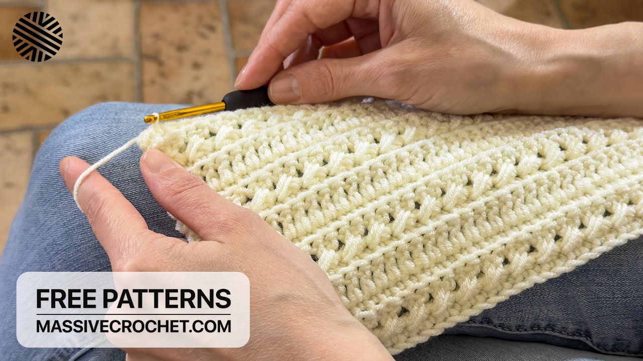 SUPER EASY & FAST Crochet Pattern for Beginners! ✔️ Perfect Crochet Stitch for Baby Blanket & Bag