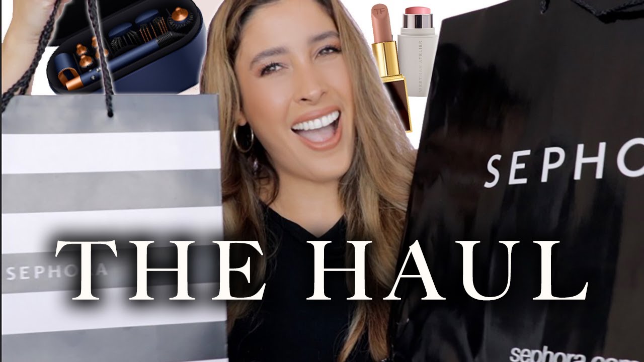 SEPHORA HOLIDAY SALE HAUL 2021 Huge LUXURY Beauty Haul Blue DYSON AIRWRAP Tom Ford DIOR #SephoraHaul