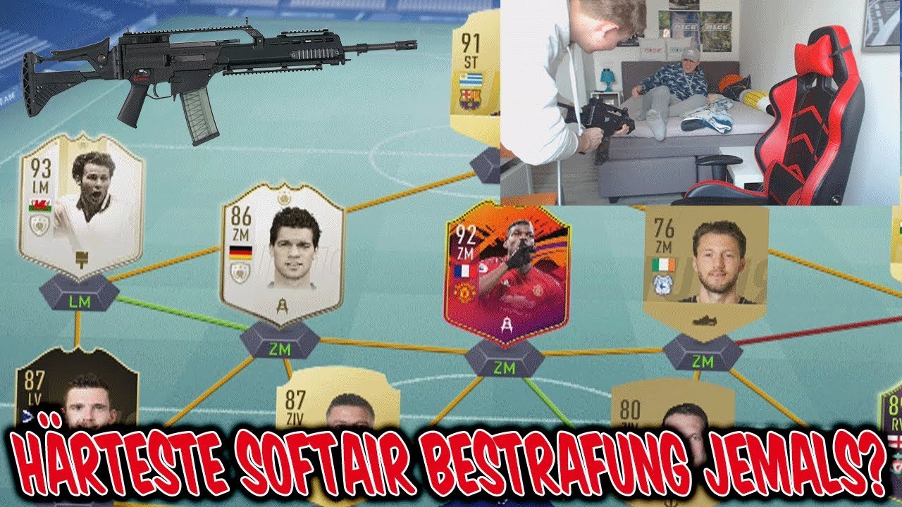 Ist das die h&auml;rteste SOFTAIR Bestrafung aller Zeiten vs. Bruder? - Fifa 19 Fut Draft Ultimate Team