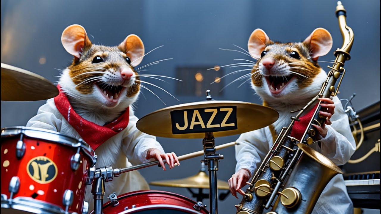 🎷🐭🎷Incredible Rat Orchestra Presents a Full Dixieland Jazz Concert Under the Magical City Lights 4K