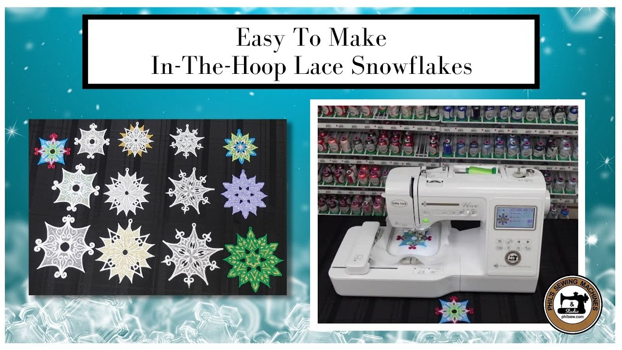 Easy To Make In-The-Hoop Lace Snowflakes