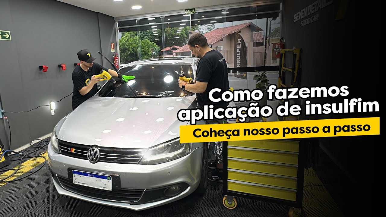 Aprenda o nosso passo a passo para instalação de insufilm - Seven Academy #insufilm