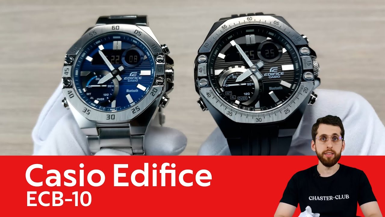 Напомнят о встрече, засекут время / Casio Edifice ECB-10