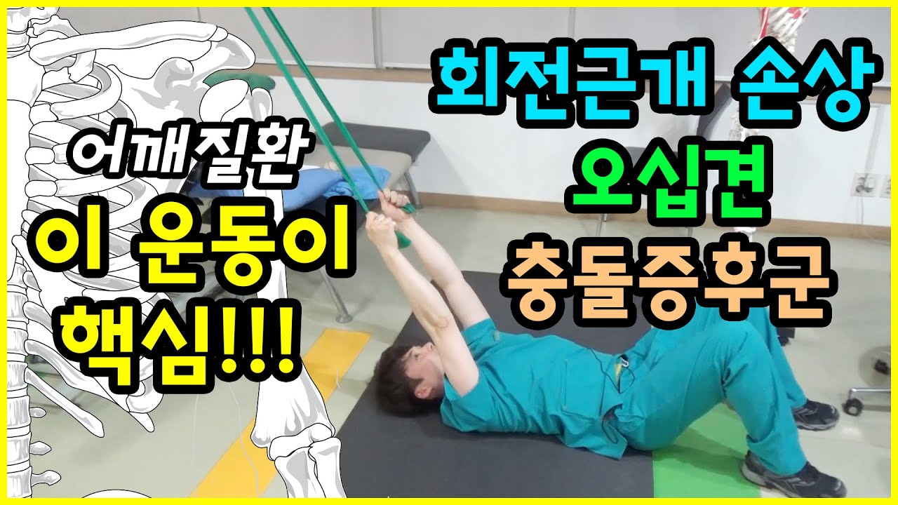 팔 올리기 힘든 어깨 질환(오십견, 충돌증후군,회전근개손상..), 이 운동이 핵심!!!