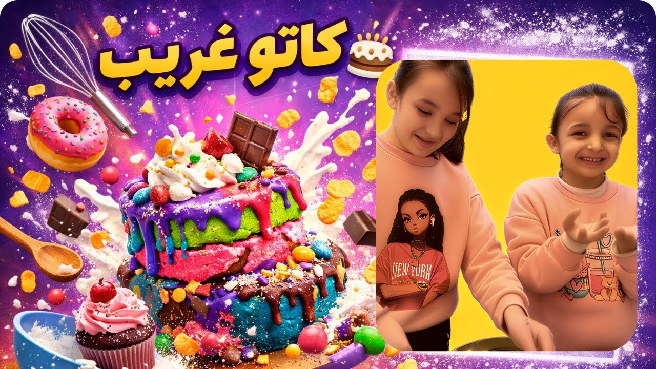 انجي وايلين صنعوا أغرب قالب كاتو… النهاية صادمة 😳🎂#اكسبلور #طبخ