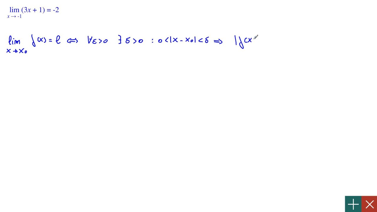 limite finito per x che tende a un valore finito. Teoria ed esempio.