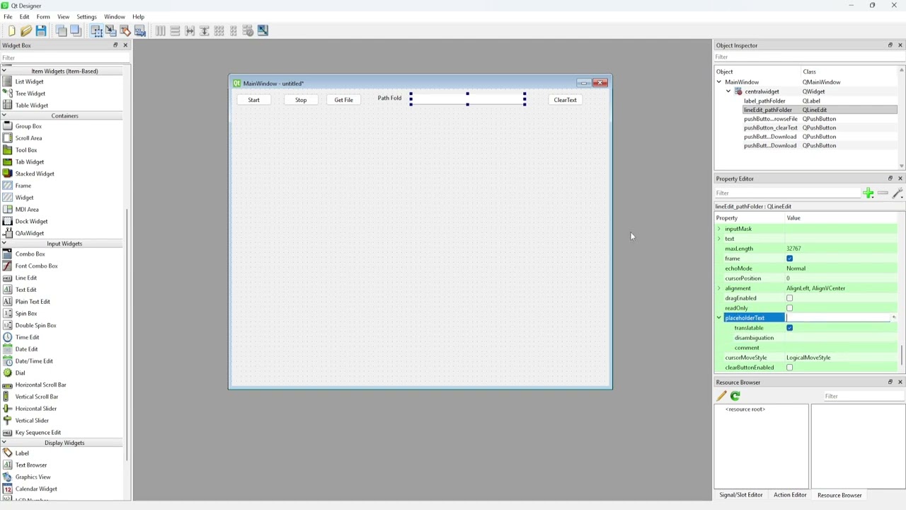 តោះរៀនគូស ui ជាមួយកម្មវិធី Qt Designer 6.0 ទាំងអស់គ្នា