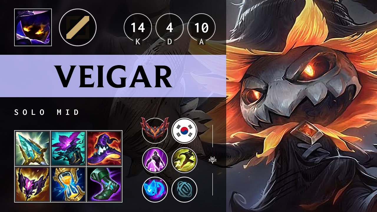 Veigar Mid vs Vex - KR Grandmaster Patch 25.18