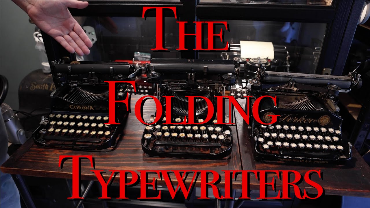 Folding typewriters