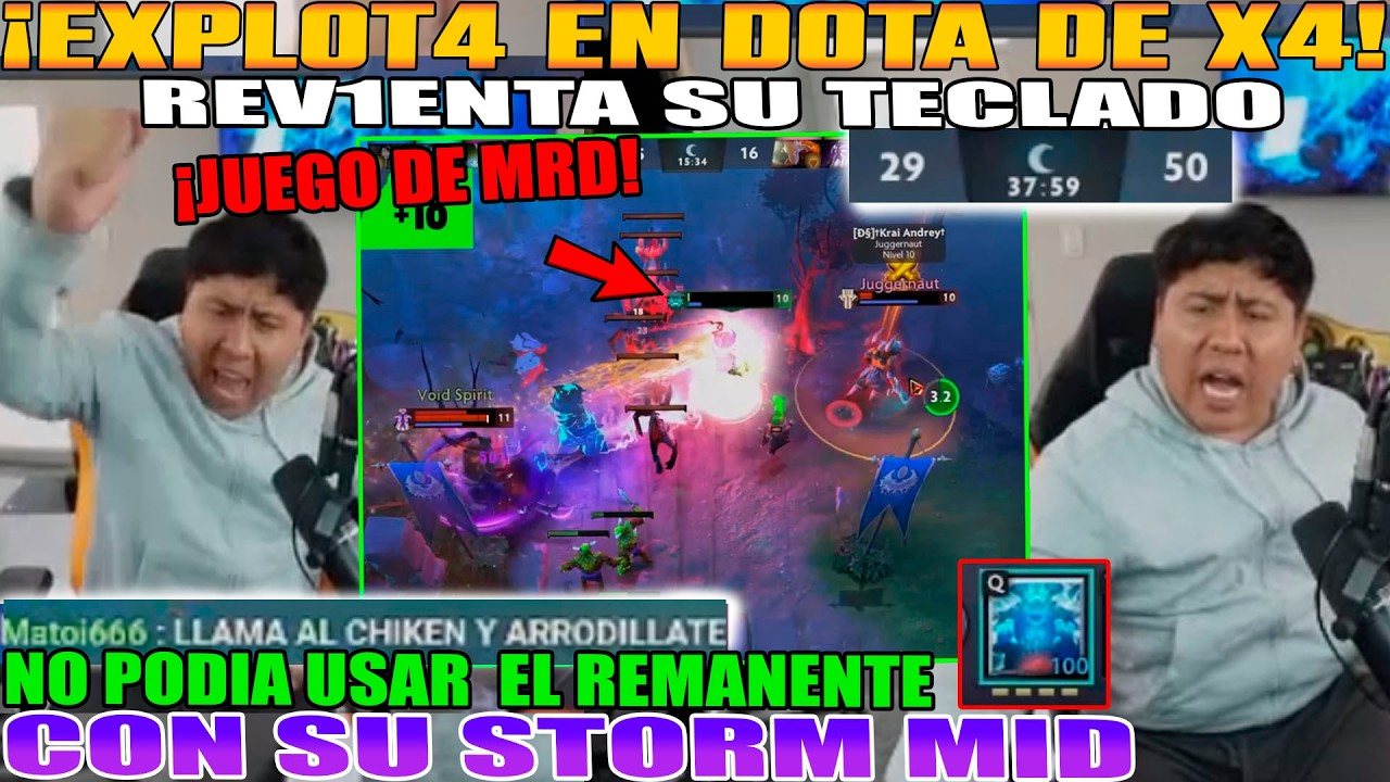 EXPLOT4 EN DOTA DE X4!! MACARIUS REV1ENTA SU TECLADO. NO PODIA USAR SU REMANENTE CON STORM DOTA 2
