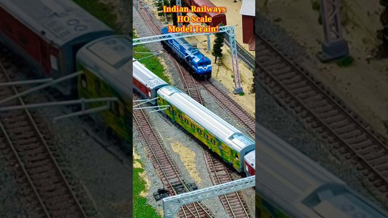 Indian Railways HO Scale Model Train | WAP 7 Model | train video #shorts #indianrailways #trainvideo