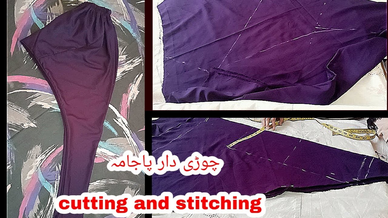 Churidar pajama cutting and stitching for beginners very simple way