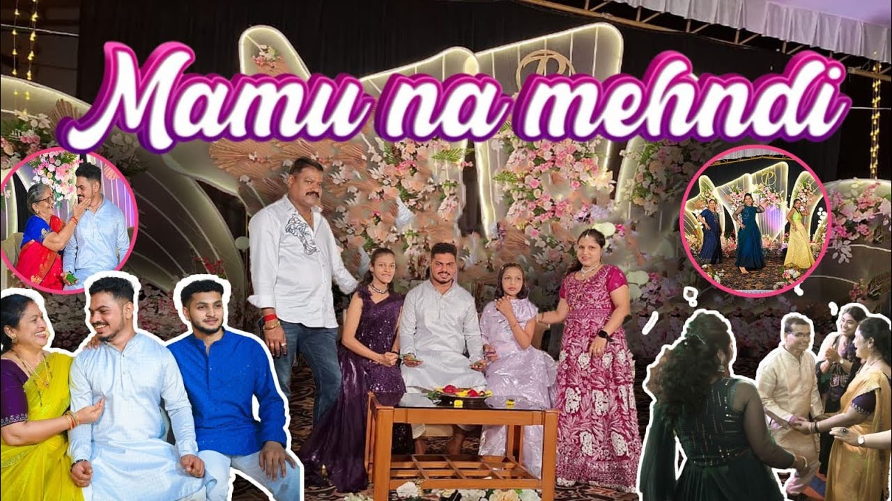 Mamu na mehndi ceremony 🥰 #vlogs #tuluvlogs 