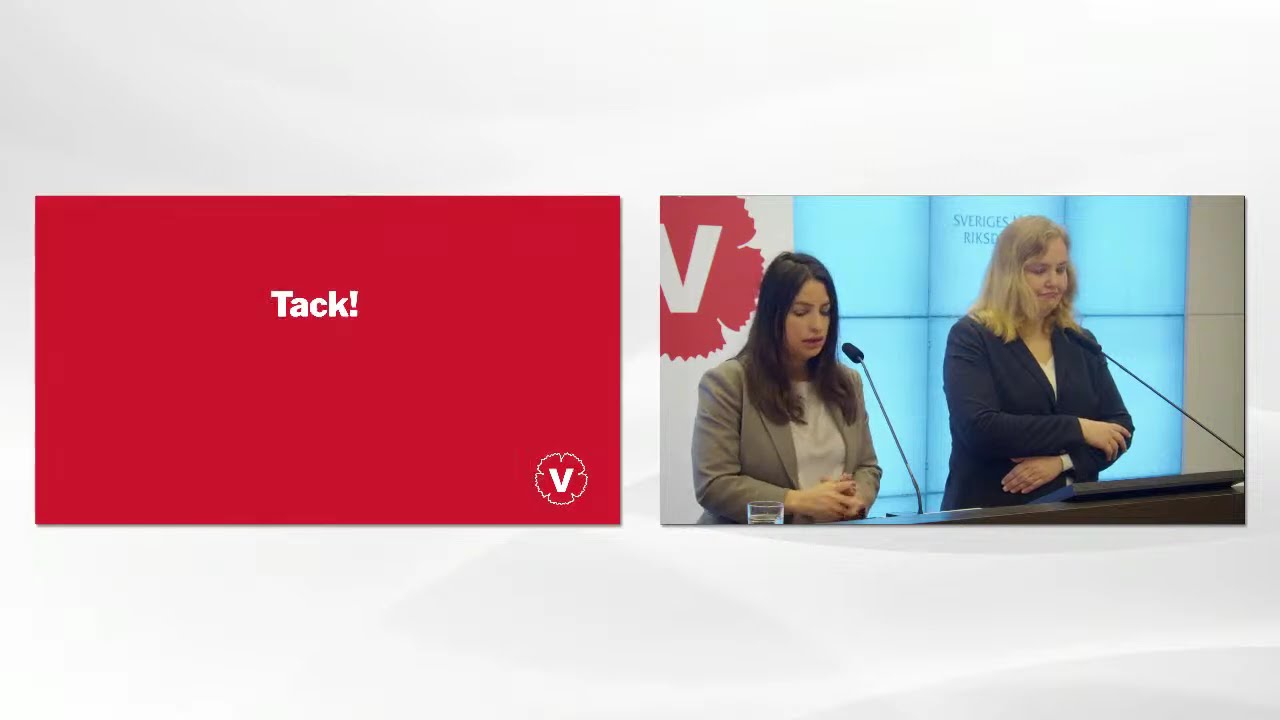 Pressträff med Nooshi Dadgostar och Ida Gabrielsson om Sveriges beredskap