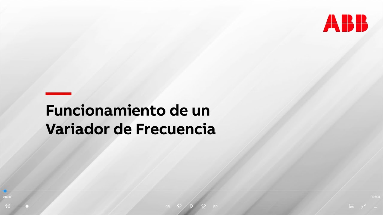 Funcionamiento de un VDF por electrónica de potencia
