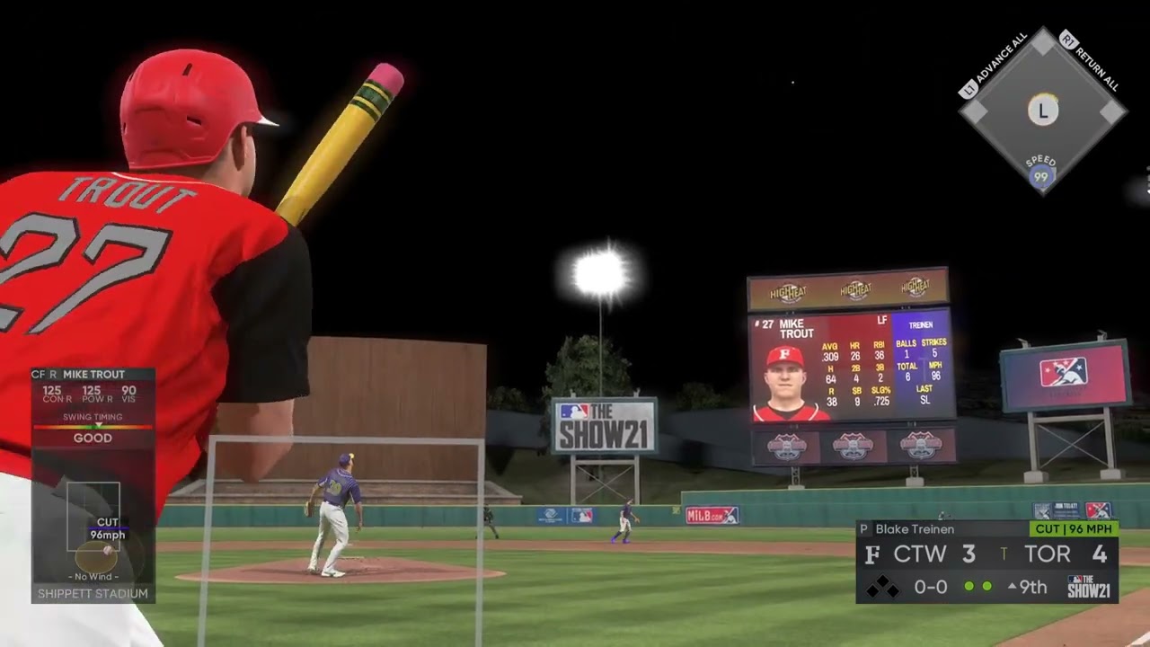 Down to the final out and Trouty goes DEEP